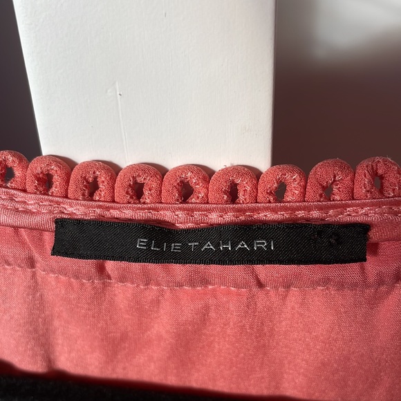 Elie Tahari Silk Blouse, Coral, Size S - Picture 3 of 8